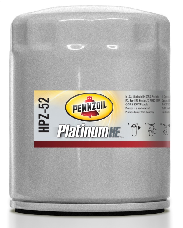 NEW PRODUCT PENNZOIL PLATINUM HE(tm) OIL FILTERS