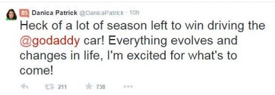 Danica Patrick Twitter