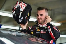 CHARLOTTE, NC - MAY 15: Austin Dillon, driver of the #3 Dow Chevrolet, stands in the garage area during practice for the NASCAR Sprint Cup Series Sprint Showdown at Charlotte Motor Speedway on May 15, 2015 in Charlotte, North Carolina. (Photo by Jared C. Tilton/Getty Images)