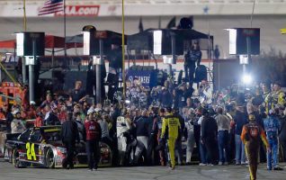 The powder keg erupted on pit road last year at Texas. (Photo by Tom Pennington/Getty Images for Texas Motor Speedway)