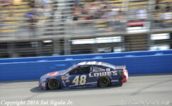 Few drivers have mastered the Virginia paperclip like Jimmie Johnson. Photo: Sal Sigala Jr.
