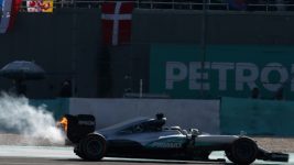 Lewis Hamilton's championship hopes took a hit when he retired with a blown engine with just over 20 laps to go in the Malaysian Grand Prix. Photo: Charles Coates/Getty Images